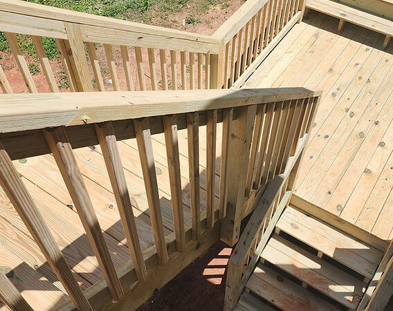 deck railing build and repair
