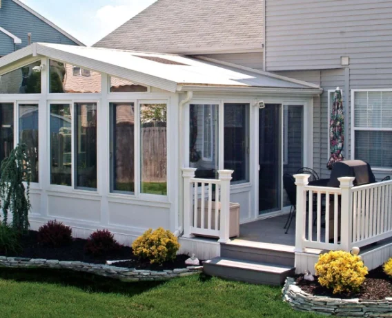 newly installed deck